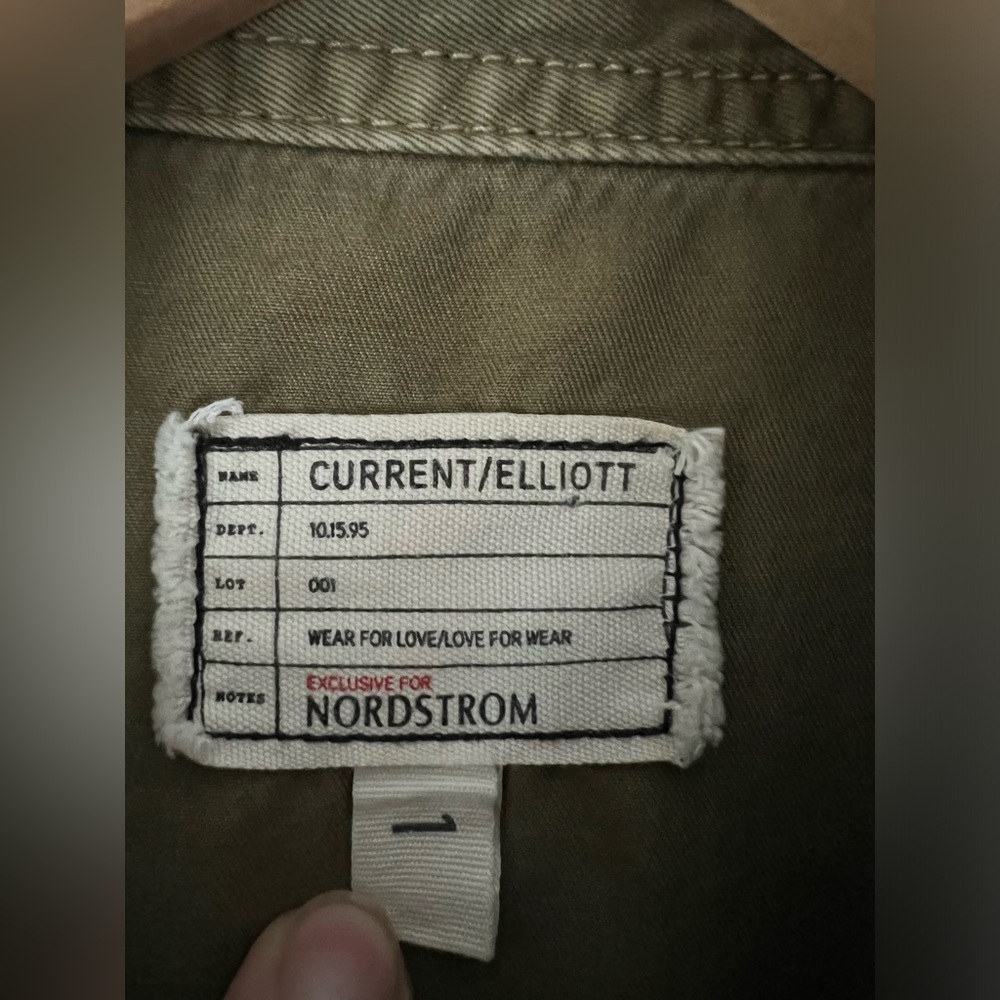 Current Elliot Nordstrom Army Green The Commander Military Jacket Size 1 Small - Picture 4 of 13